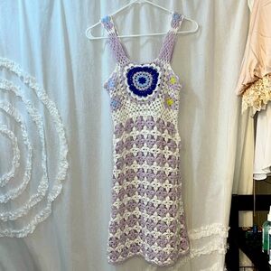NWOT Zara evil eye crocheted dress size small